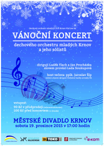 Vánoční koncert DOM Krnov 2015 - plakát